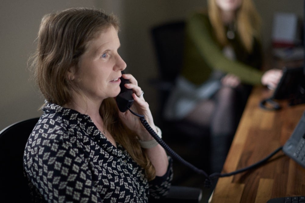 Janine Archer at work in the Oracle Finance office